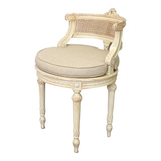 French Louis XVI Style Vanity Bench For Sale