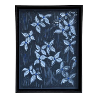 Dogwoods in Blue, Painting by Louis Venturelli For Sale
