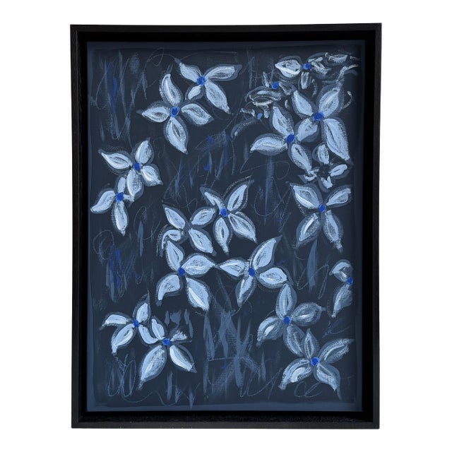 Dogwoods in Blue, Painting by Louis Venturelli For Sale