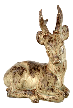 Cervo Figure by Knud Kjhn for Royal Copenhagen, 1940s