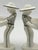 1990s Emilia Castillo "The Couple" Bisque Porcelain & Sterling Silver Salt Cellars - 4 pcs For Sale - Image 11 of 18