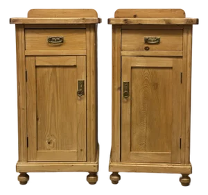 Early 20th Century European Pine Nightstands