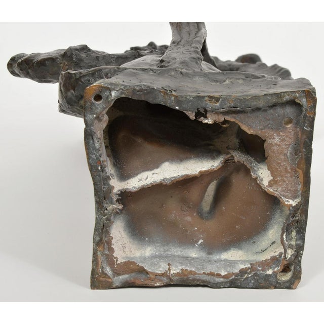 Chocolate Mane Katz, Russian French Judaica Jewish Shtetl Wedding Klezmer Musician Bronze Sculpture For Sale - Image 8 of 10