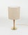 Mid-Century Modern Mid-Century Mod. A/1 Table Lamp in Brass, Wood & Fabric from Sciolari, Italy, 1960s For Sale - Image 3 of 15