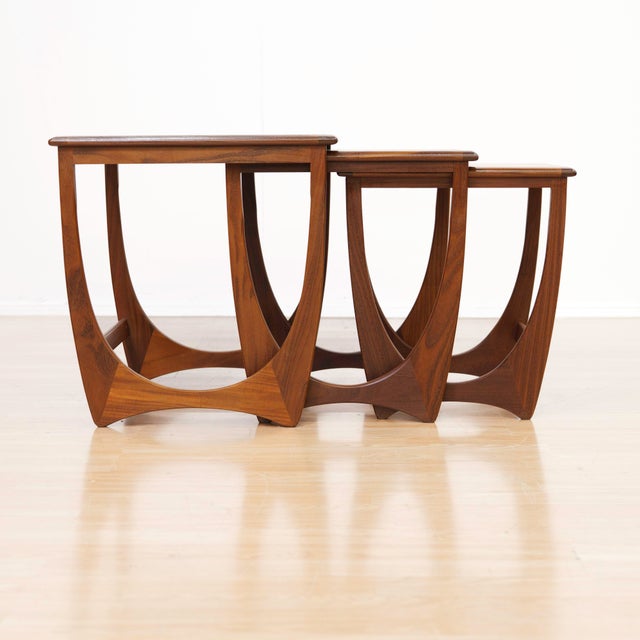 Mid Century Astro Nesting Tables by Vb Wilkins for G Plan For Sale In Los Angeles - Image 6 of 15