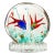 Murano Venetian Double Fish Vintage Italian Art Glass Mid-Century Aquarium Sculpture on Base For Sale