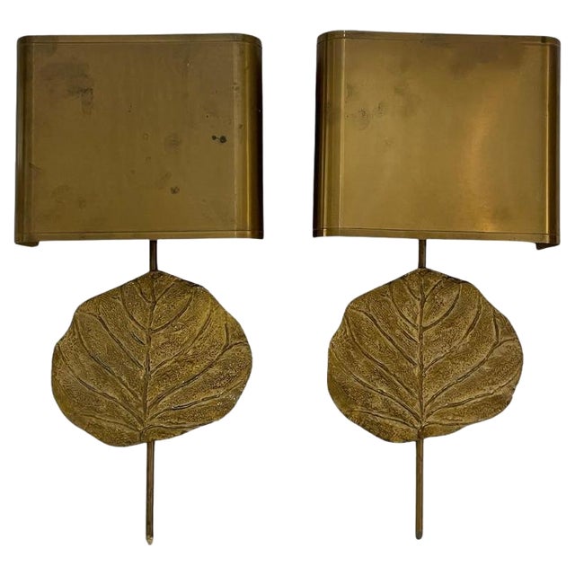 French Wall Lights from Maison Charles, 1970s, Set of 2 For Sale