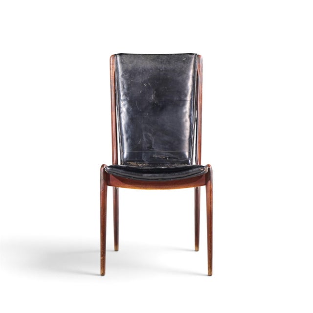 Mid 20th Century Vladimir Kagan for Dreyfuss Vk 101 Mid Century Walnut Sling Chairs - Pair For Sale - Image 5 of 12