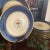 Ceramic Set of 12 Spode Copelands Cobalt Dinner Plates, Acid Etched Gold For Sale - Image 7 of 13