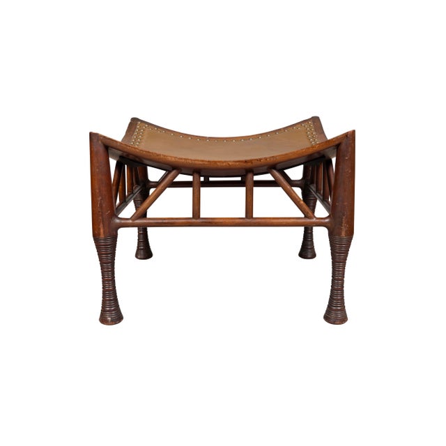 Traditional Liberty & Company Mahogany Thebes Stool For Sale - Image 3 of 9