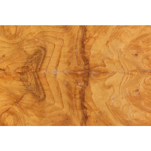 Mid Century Modern Milo Baughman Style Burlwood Cube Side Table, 1970s For Sale - Image 12 of 18