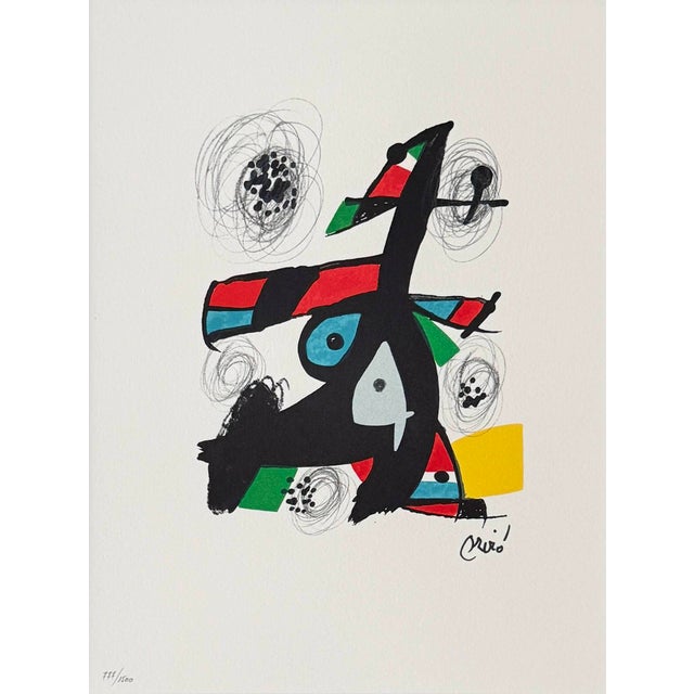 Joan Miró, La Mélodie Acide, Planche V, 1980, Lithograph For Sale - Image 4 of 7