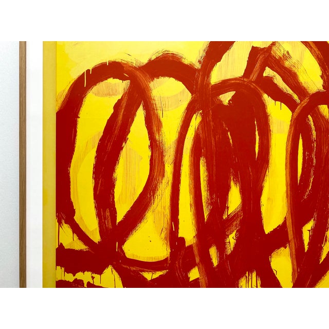 Cy Twombly Abstract Expressionist Lithograph Print Framed