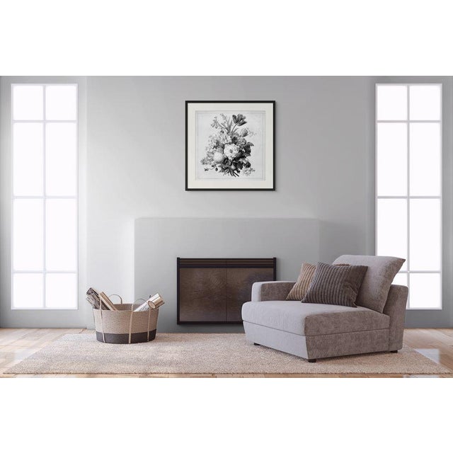 FREE SHIPPING FOR A LIMITED TIME ONLY! Black and White Flowers - Original Art Print by Diane Grant Studio Editions....