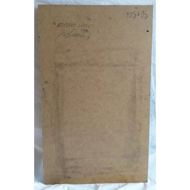 Norbert Louis, Fragmente 2000, Tempera on Cardboard, in Very Good conditions. Designed 1990 to 1999 This piece has an...