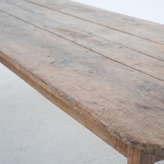Antique 19th Century Farmhouse Oak Table, France For Sale - Image 3 of 12
