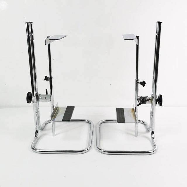 Bauhaus vintage German Audio Stands, 1970s, Set of 2 For Sale - Image 3 of 12