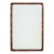 Karl Springer Style Tortoise Shell Finish Wood Framed Beveled Glass Mirror For Sale