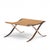 Brown Mies Van Der Rohe for Knoll Mid Century Barcelona Stool With Cowhide Sling For Sale - Image 8 of 10