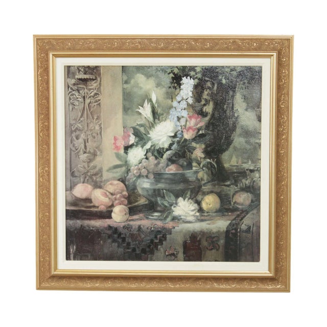Contemporary Floral Still Life Reproduction Print, Framed For Sale - Image 13 of 13