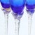 1950s Italian Hand-Blown Long Stemmed Blue Nason Moretti Wine Glasses- Set of 6 For Sale - Image 4 of 7