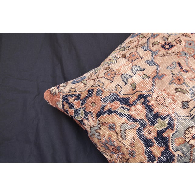 Contemporary Handwoven Turkish Throw Rug Pillow Cushion Cover -20'' X 20'' For Sale - Image 3 of 10