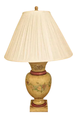Venetian Paint Decorated Urn Shaped Lamp