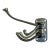 Vintage Triple Pronged Articulating Wall Hook in Brass For Sale