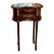 French Louis XV Accent Table With Hand-Painted Drawers & Gilded Brass Details For Sale