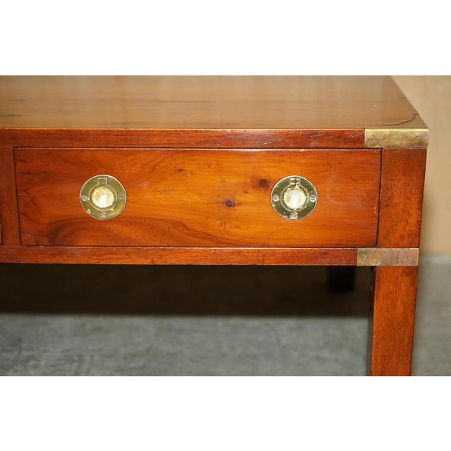 Burr Yew and Elm Military Campaign Coffee Table For Sale - Image 9 of 18