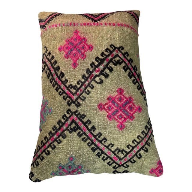 1960s Vintage Anatolian Kilim Cushion Cover For Sale - Image 5 of 11