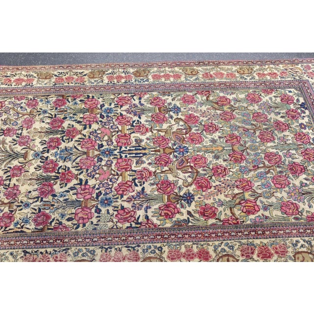 Antique Tehran Rug 4'7'' x 6'11'' For Sale - Image 12 of 12