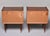 Mid-Century Walnut Nightstands With Brass Inlay -Pair For Sale - Image 10 of 11
