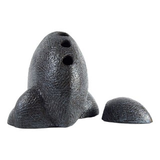 Joanna Wysocka, Handmade Abstract Sculptures, Glazed Ceramic, Set of 2 For Sale