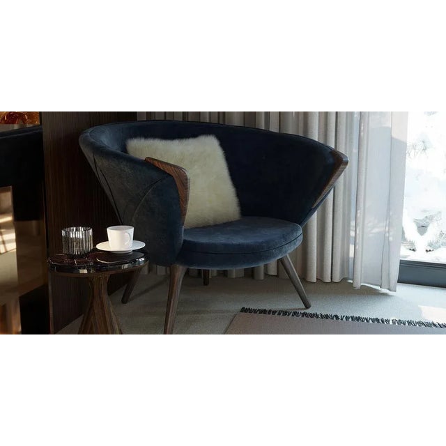 Takeami Armchair by Alma De Luce For Sale - Image 6 of 8
