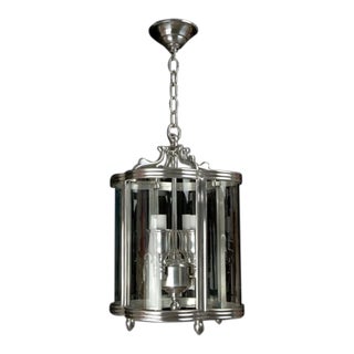 Quatrefoil Small Chandelier in Nickel Finish For Sale