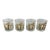 1960s Mid-Century Modern "Marsh Reeds" by Couroc of Monterey Lowball/Rocks Glasses - Set of 4 For Sale