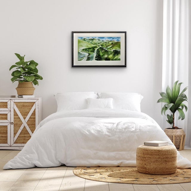 Ronald Maddox, Landscape Pattern, Glen Lyon, Scotland, 1980, Watercolor For Sale - Image 12 of 18