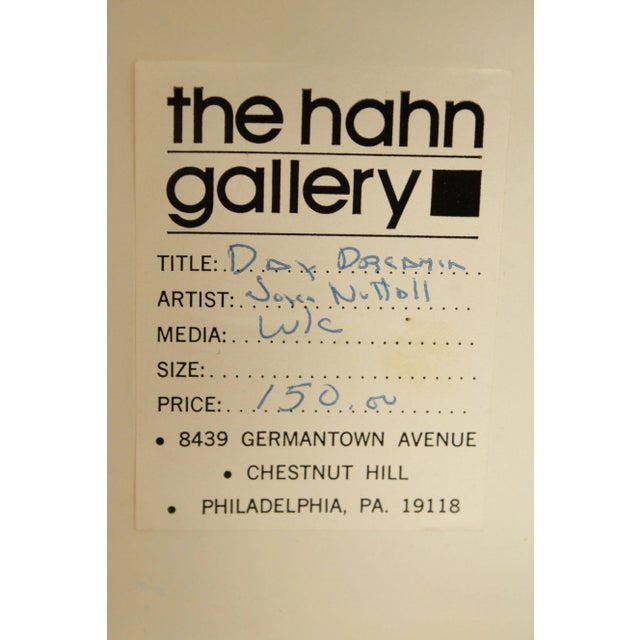 Joyce Nuttall 'Day Dreamer' Watercolor Painting For Sale - Image 12 of 13