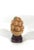 Chinoiserie 1980's Chinese Netsuke Little Mouse on Basket of Peaches With Petite Wood Stand For Sale - Image 3 of 7