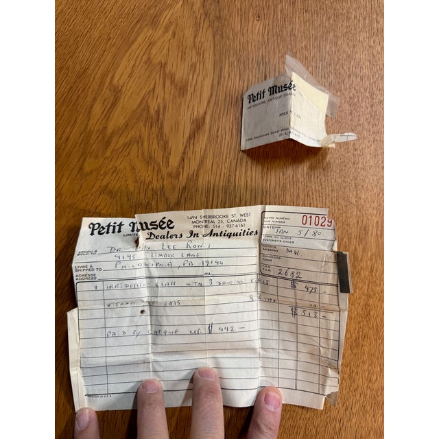 Loetz Art Nouveau Iridescent Glass Vase With Gilt Figural Rim Austria Circa 1895 For Sale - Image 11 of 11