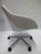 Cream Walter Knoll Turtle Desk Chair on Castors (New) For Sale - Image 8 of 8