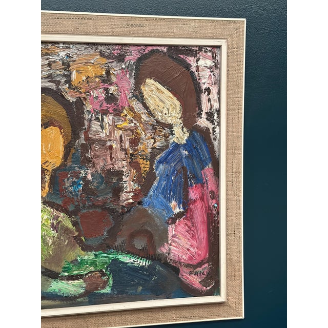 Gösta Falck, Girls in Interior, 1960s, Oil on Canvas, Framed For Sale - Image 12 of 18