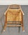 High End Vintage Solid Hard Rock Maple Colonial Early American Ladder Back Dining Side Chair W. Rush Seat For Sale - Image 10 of 10