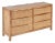 Eldridge Wood Dresser With Six Drawers by Loomlan For Sale