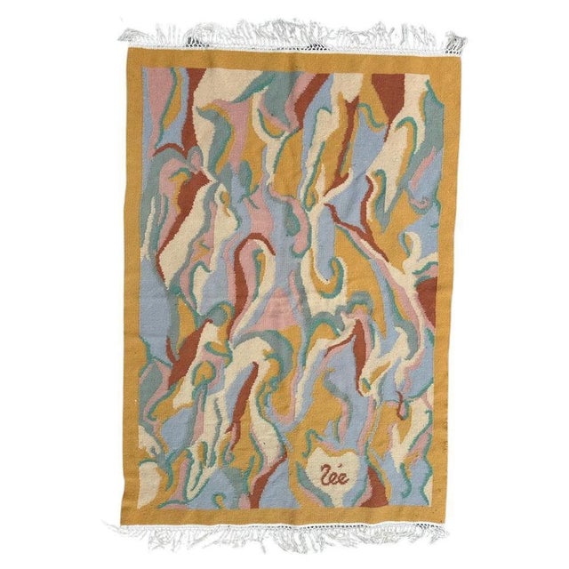 French Modern Tapestry by Nee, 1970s For Sale - Image 16 of 16