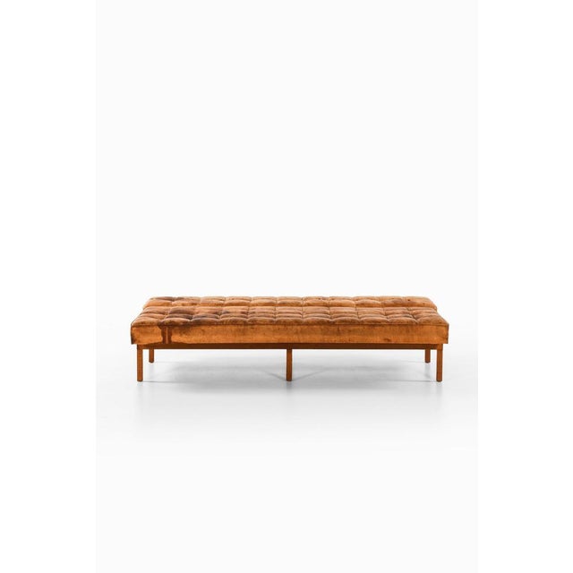 1960s Daybed in Teak, Steel and Leather attributed to Johannes Spalt, 1960s For Sale - Image 5 of 11