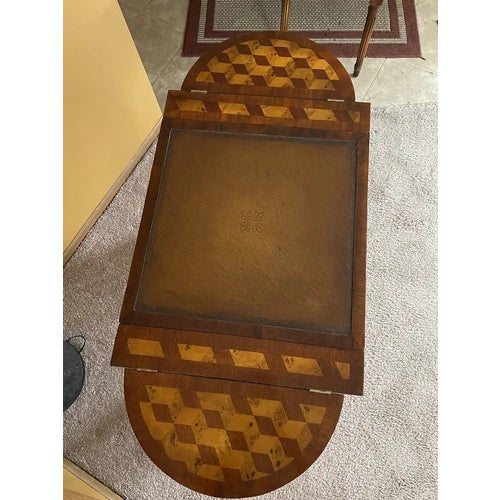 Vintage Theodore Alexander Multi Game Table and Two Barrel Back Game Chairs. Excellent vintage condition with one very...