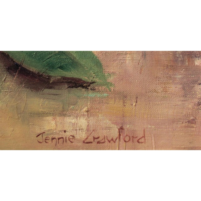 1950s Jennie Thatcher Crawford, Flowers Still Life with Vase, Circa 1950 For Sale - Image 5 of 10