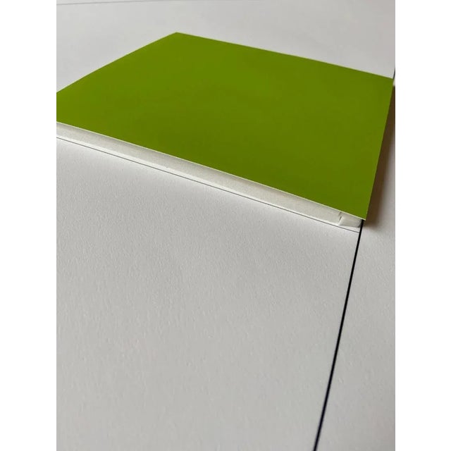 Early 21st Century Gottfried Honegger, Composition 1 3D Square (Green), 2015, Silkscreen For Sale - Image 5 of 6